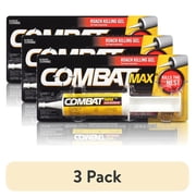 (3 pack) Combat Max Roach Killing Gel for Indoor and Outdoor Use, 1 Syringe, 2.1 Ounces