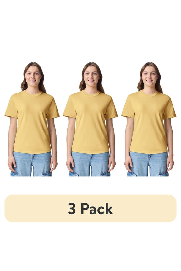 (3 pack) Comfort Colors Adult Heavyweight Short Sleeve Tee, Style G1717, Multipack, Sizes S-2XL