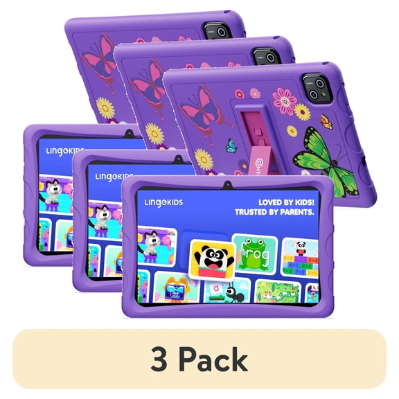 (3 pack) Contixo K103A Kids Tablets, Educational Tablets for Kids with Kid-Proof Tablet Case, 10", Purple