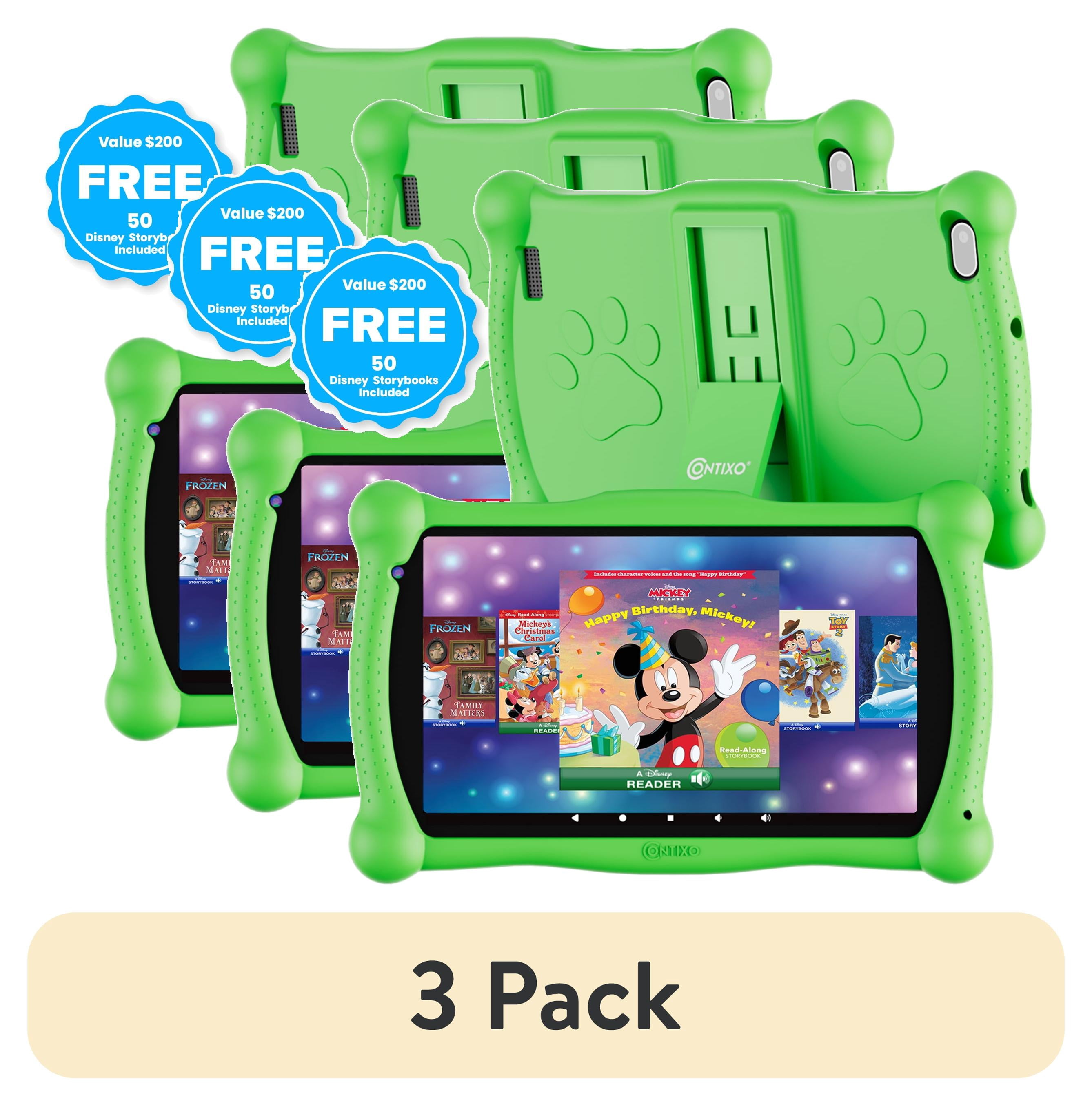 (3 pack) Contixo 7-Inch Kids Tablets, Educational Android Tablet with ...