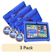 3 pack Contixo V8 Kids Tablets, Educational Tablets for Kids with Learning Apps and Kid-Proof Tablet Case, 7 , Dark Blue