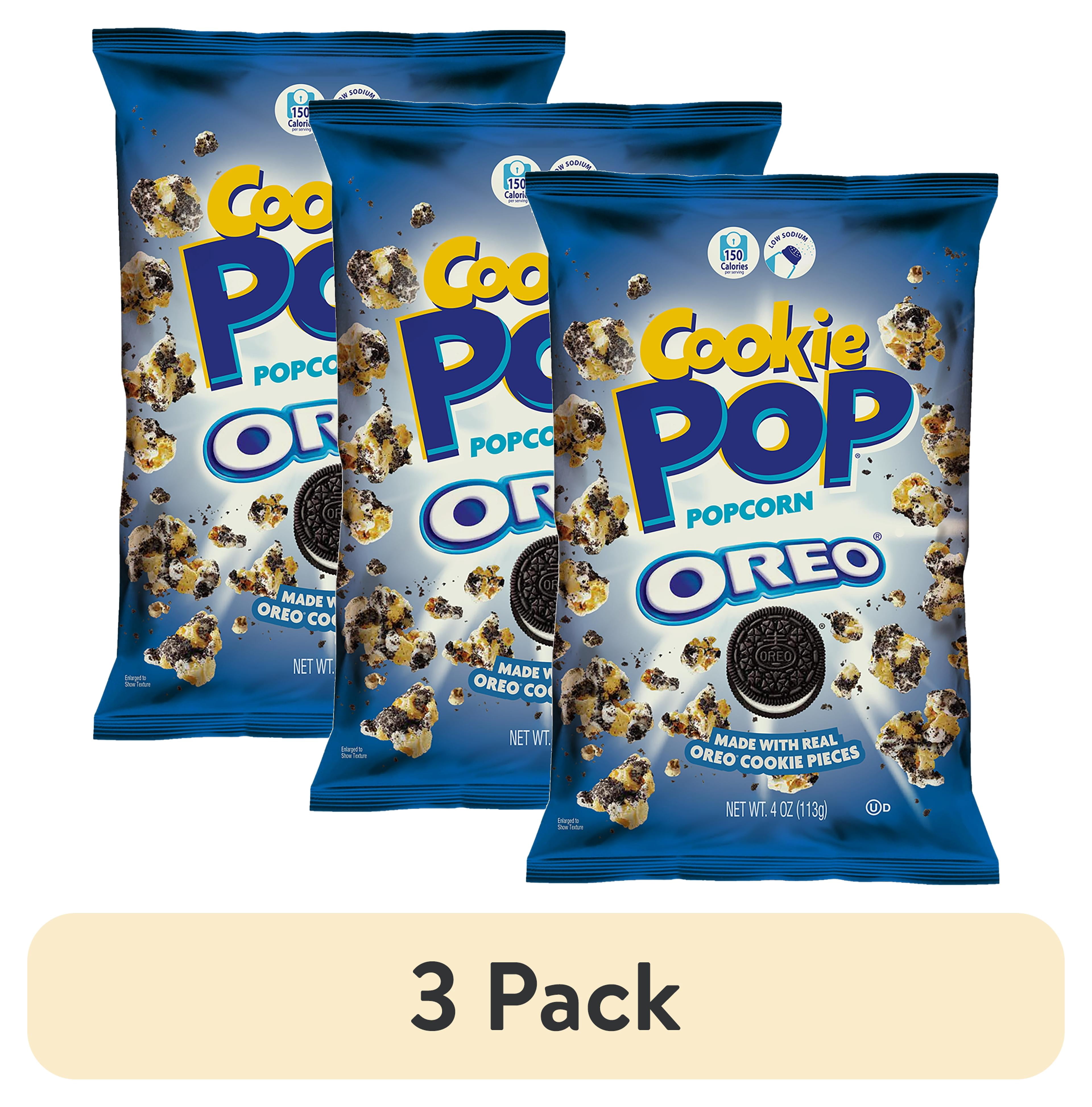 (3 pack) Cookie Pop OREO Popcorn, 4 oz.