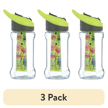 (3 pack) Cool Gear 14 Oz. non-toxic Paloma Bottle Monster, Green