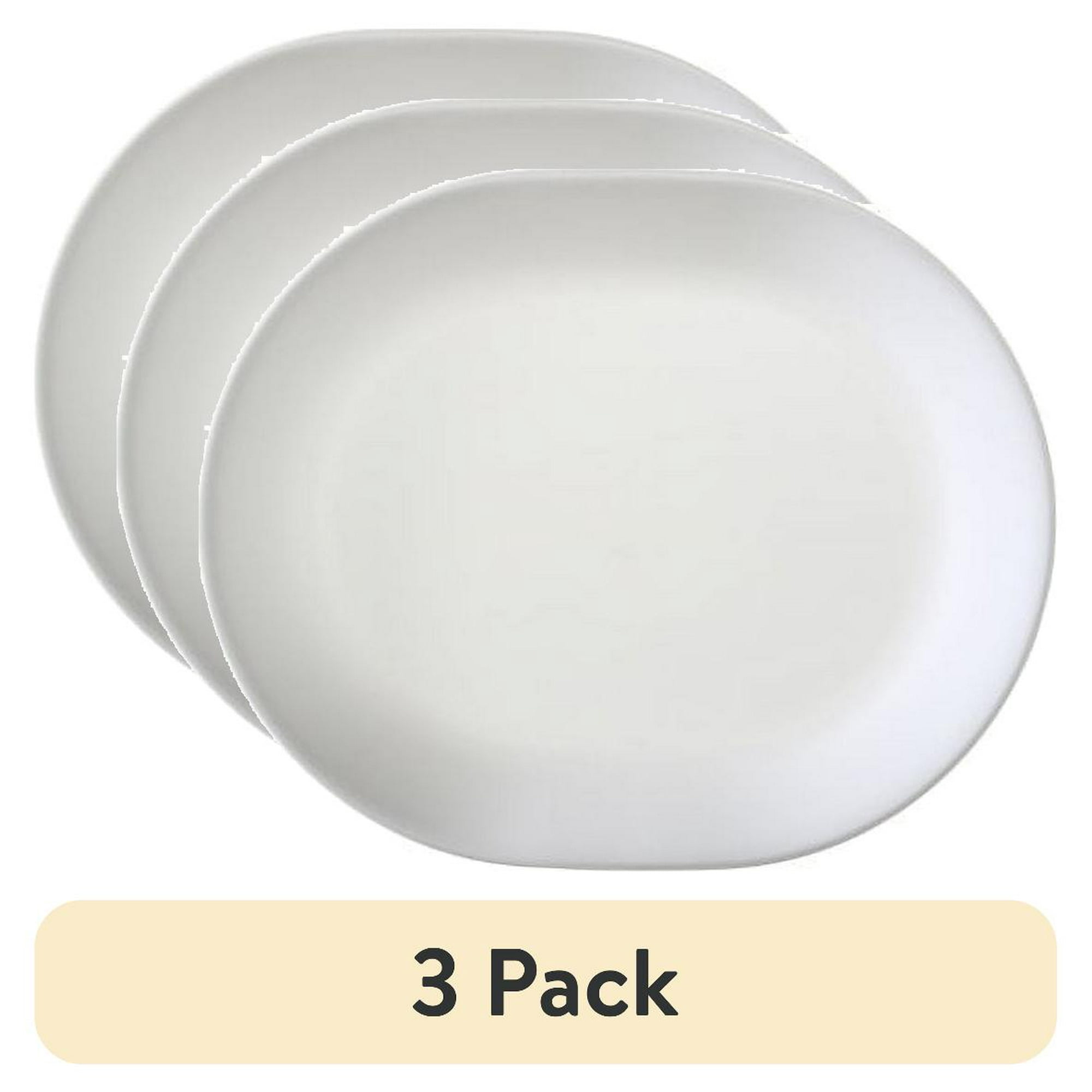 (3 pack) Corelle Winter Frost White 12.25" Serving Platter