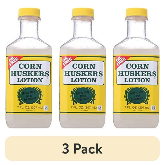 (3 pack) Corn Huskers Heavy Duty Oil-Free Hand Treatment Lotion, 7 Fluid Ounce