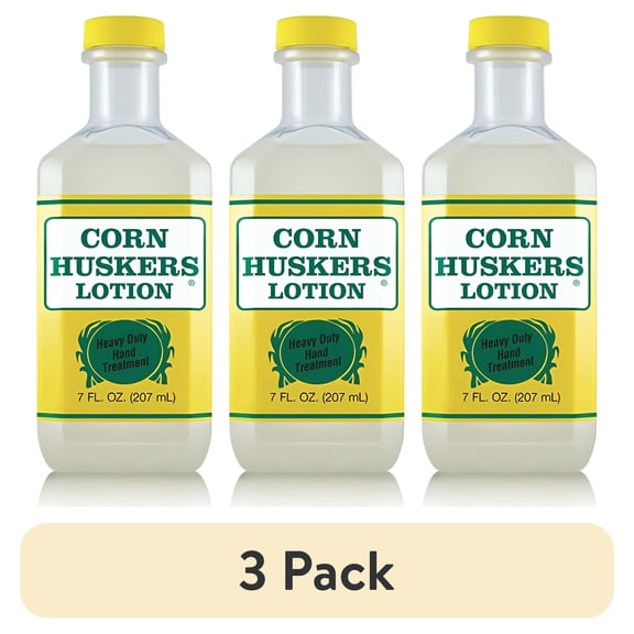 (3 pack) Corn Huskers Lotion Heavy Duty Hand Treatment Oil-Free, 7 Oz