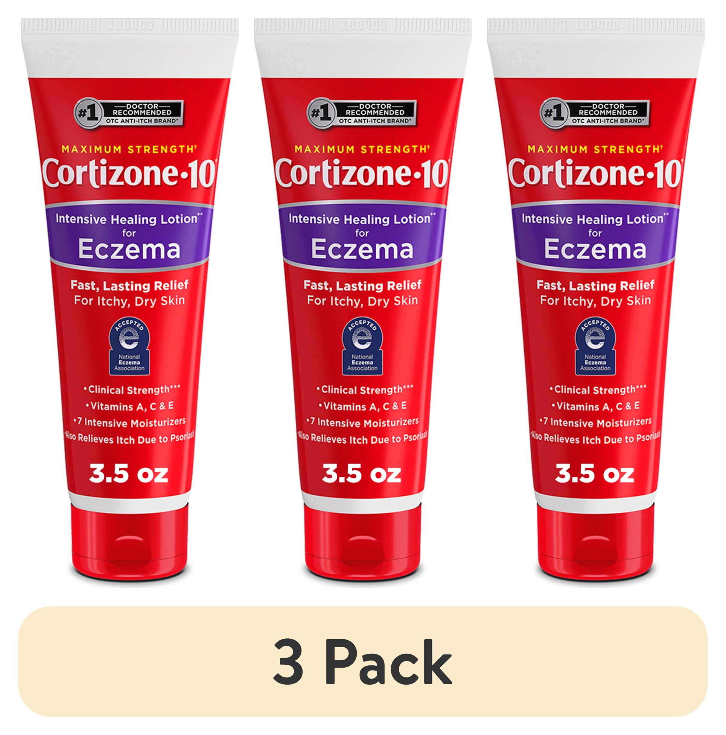 3 pack) Cortizone 10 Intensive Healing Eczema Lotion 3.5oz