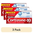 thumbnail image 1 of (3 pack) Cortizone-10 Maximum Strength Sensitive Skin Itch Relief Cream, 1% Hydrocortisone, Fast-Acting, Anti-Itch Cream for Bug Bites, Rash, Eczema, Psoriasis, Poison Ivy, Oak, Sumac & More, 2 oz, 1 of 15
