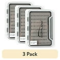 thumbnail interactive-video image 1 of (3 pack) Cortland Fairplay Slit Foam Fly Box, 9-Row, Clear Hard Plastic Lid, 1lb 103 Fly Capacity, 665132, 1 of 7