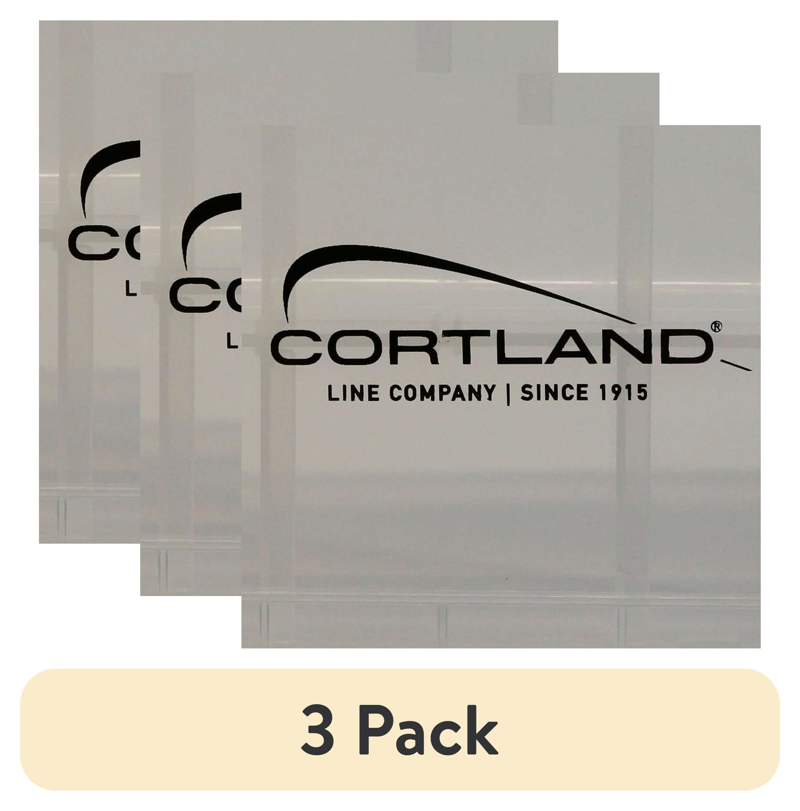 (3 pack) Cortland Fairplay U-Bottom Fly Box, Large, 655164