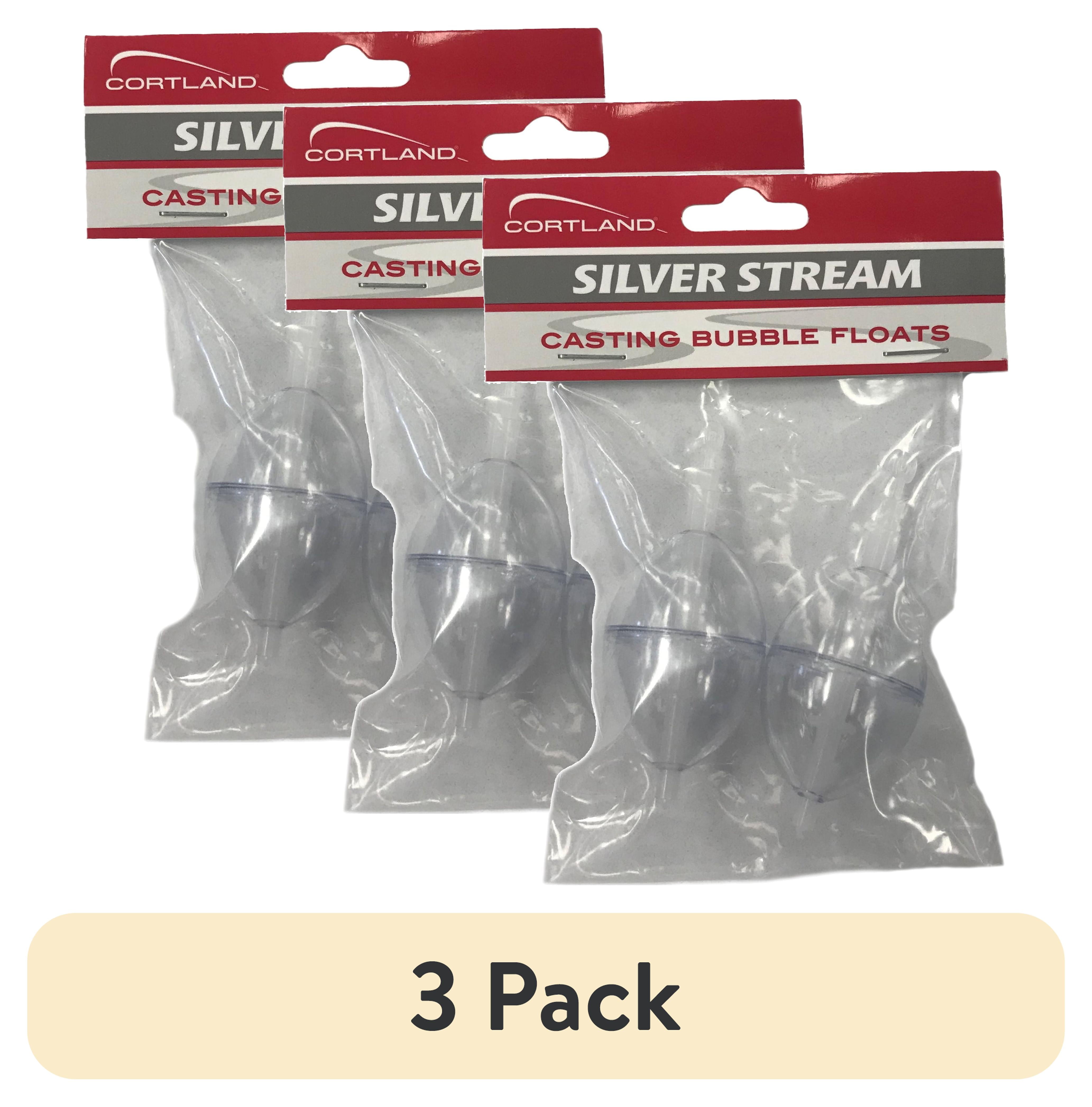 (3 pack) Cortland Silver Stream Casting Bubble Floats, 2 Count, 1.75 Inch, 664463