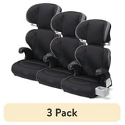 3 pack Cosco Kids Pronto Trend Belt-Positioning Toddler Booster Car Seat, Sonic Diamonds, Black