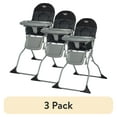 thumbnail interactive-video image 1 of (3 pack) Cosco Kids Simple Fold High Chair, Black, 1 of 25