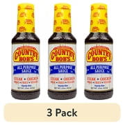 (3 pack) Country Bob’s All Purpose Sauce, The Original, Value Size, 23 oz Bottle