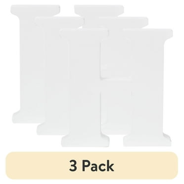 (3 pack) Cousin DIY 3" White Wood Letter H