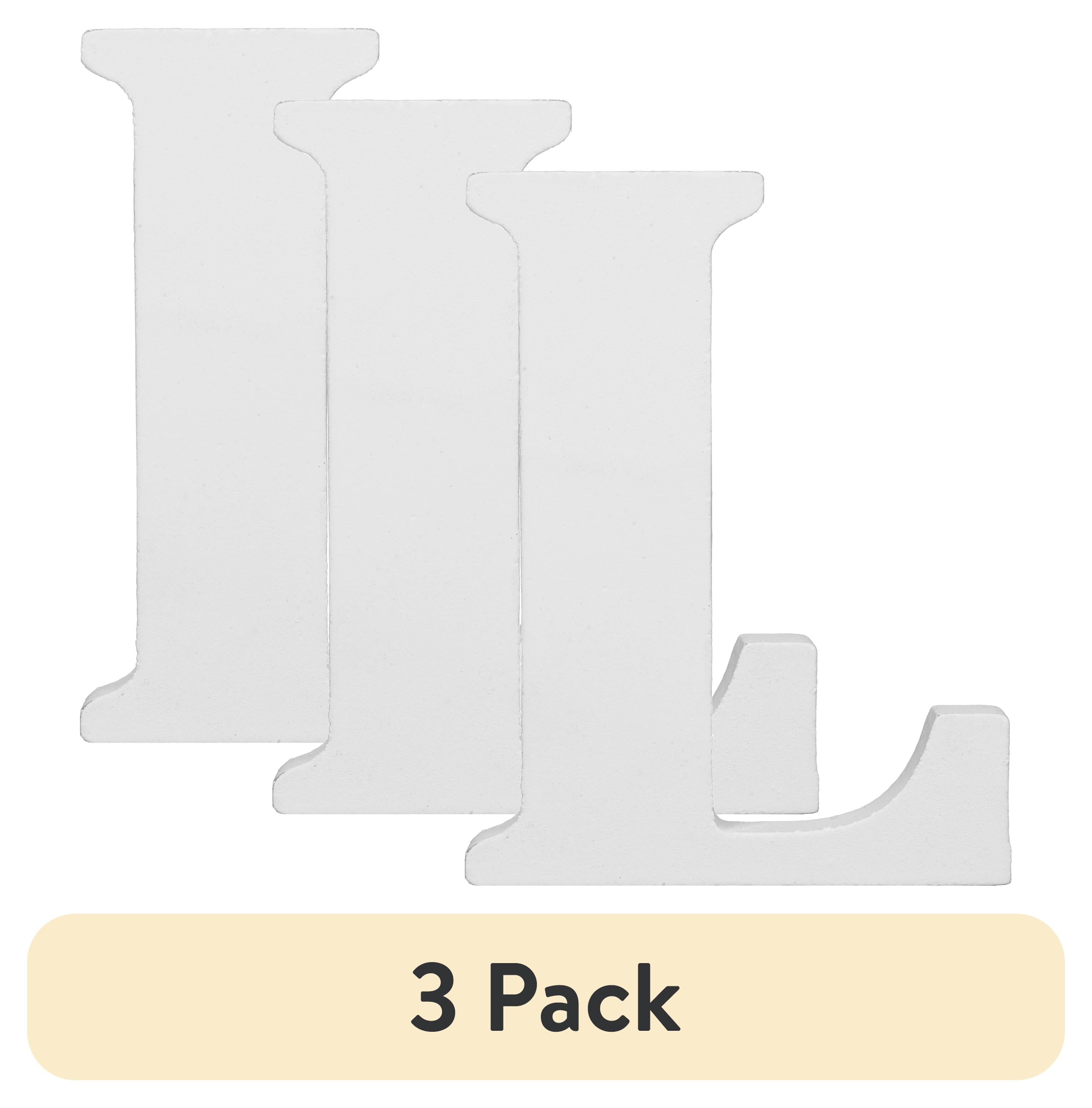 (3 pack) Cousin DIY 3" White Wood Letter L