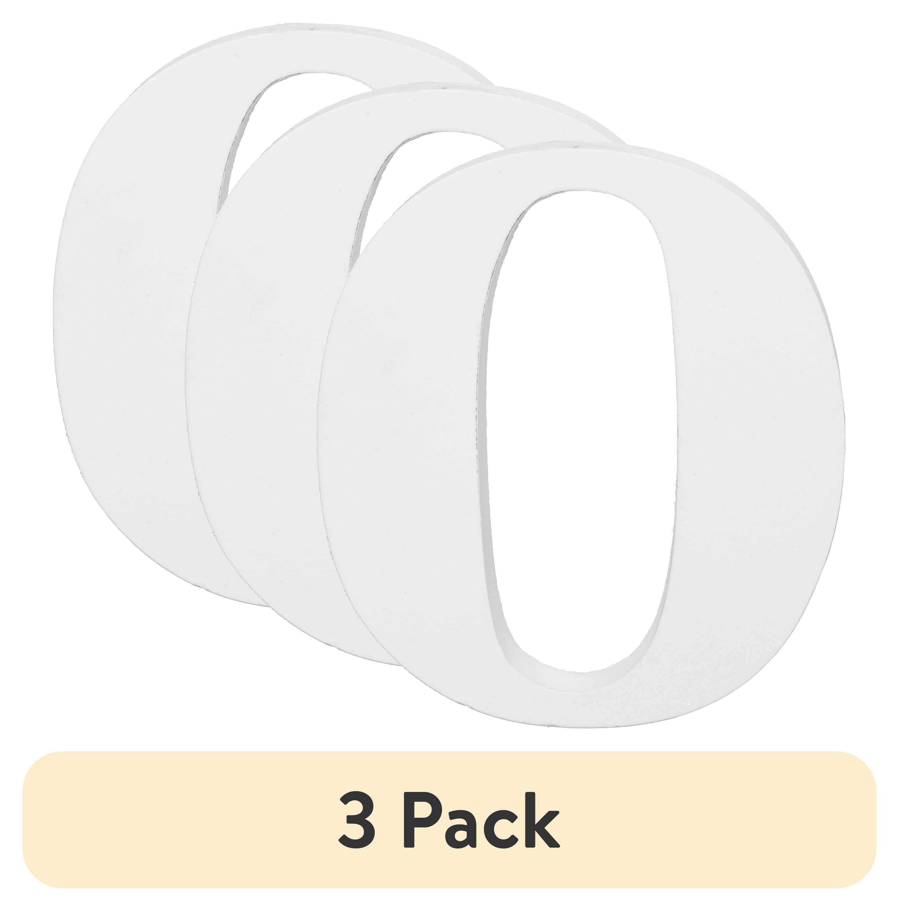 (3 pack) Cousin DIY 3" White Wood Letter O