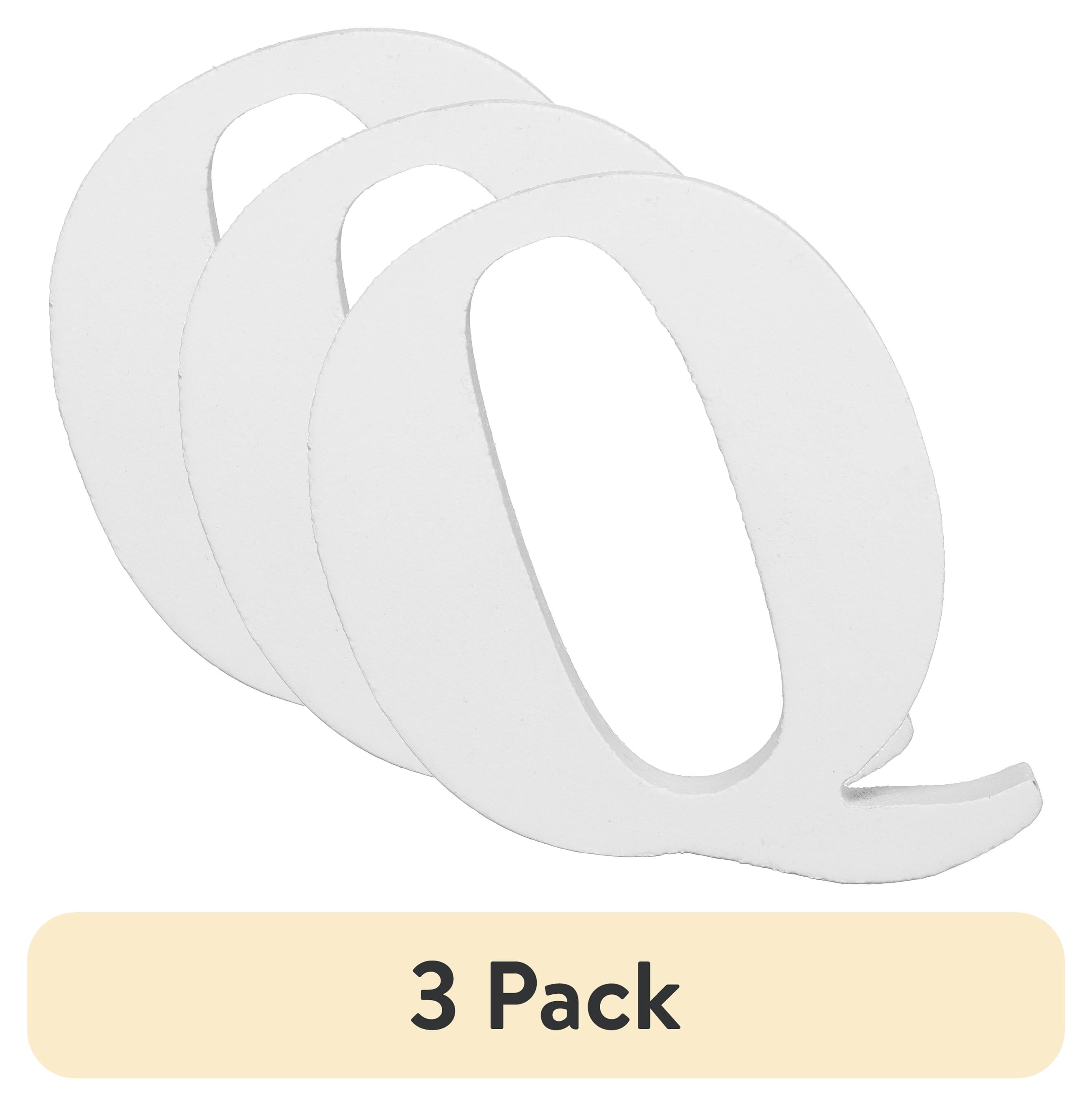(3 pack) Cousin DIY 3" White Wood Letter Q