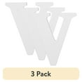 thumbnail image 1 of (3 pack) Cousin DIY 3" White Wood Letter V, 1 of 9