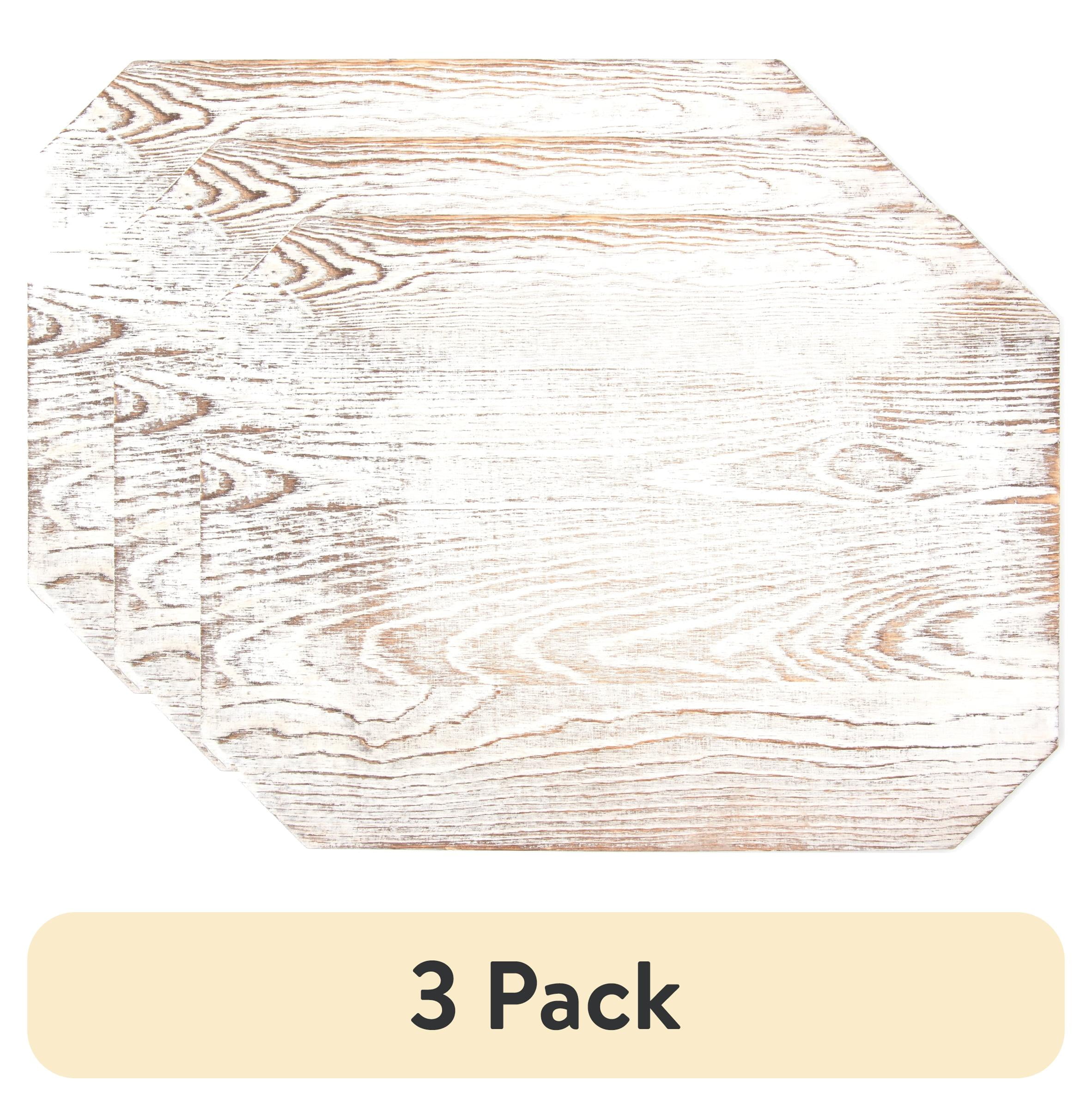 (3 pack) Cousin DIY Whitewash Wood Plaque 12 x 16 x 0.37 Inches Decorative Sign