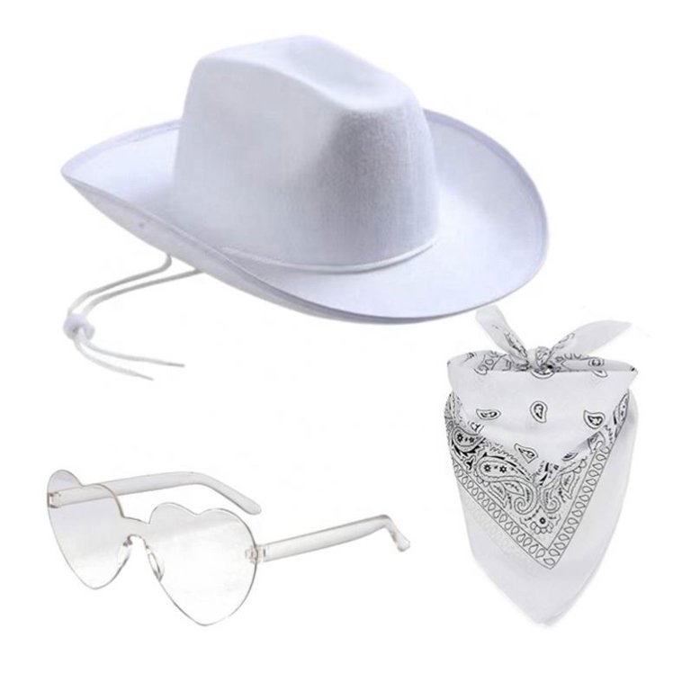 3 pack Cowgirl Hat or Cowboy Hat And Bandana Heart  display picture 3