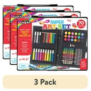 (3 pack) Cra-Z-Art Super Art Set-70 Piece Set Toy for Creative Exploration, Best Gift for Kids Ages 4 & up