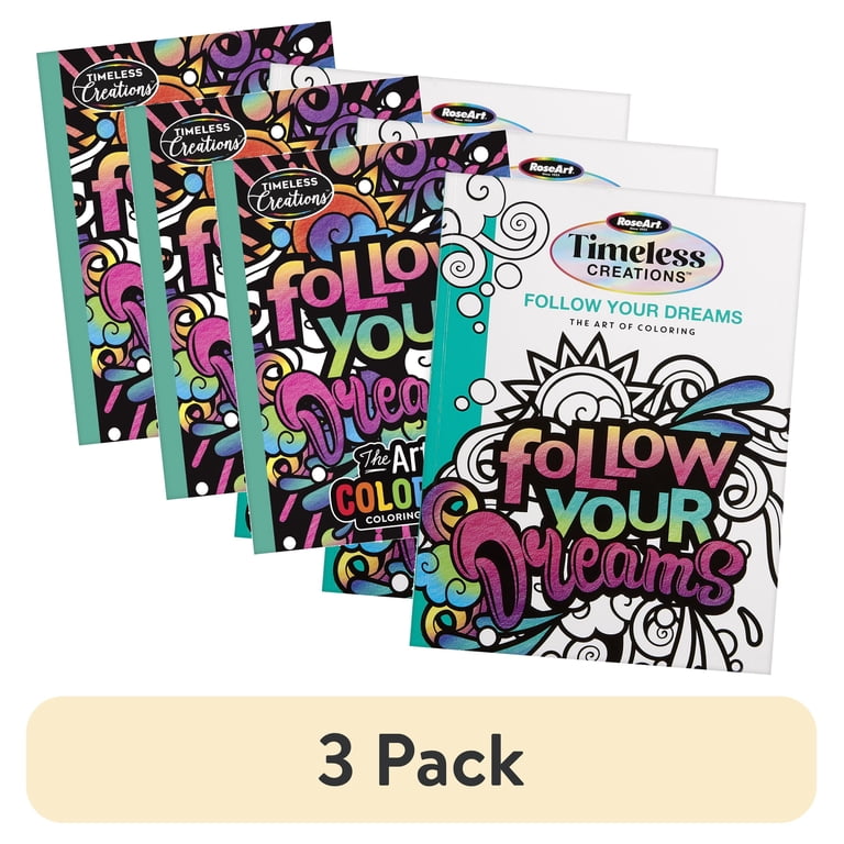 3 pack) Cra-Z-Art: Timeless Creations Follow Your Dreams Coloring