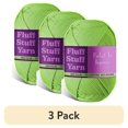 thumbnail image 1 of (3 pack) Craftbud Cotton Yarn For Crocheting And Knitting, (250 Yards) Worsted Medium #4 Crochet Yarn For Beginners, Grass Green, 1 of 2