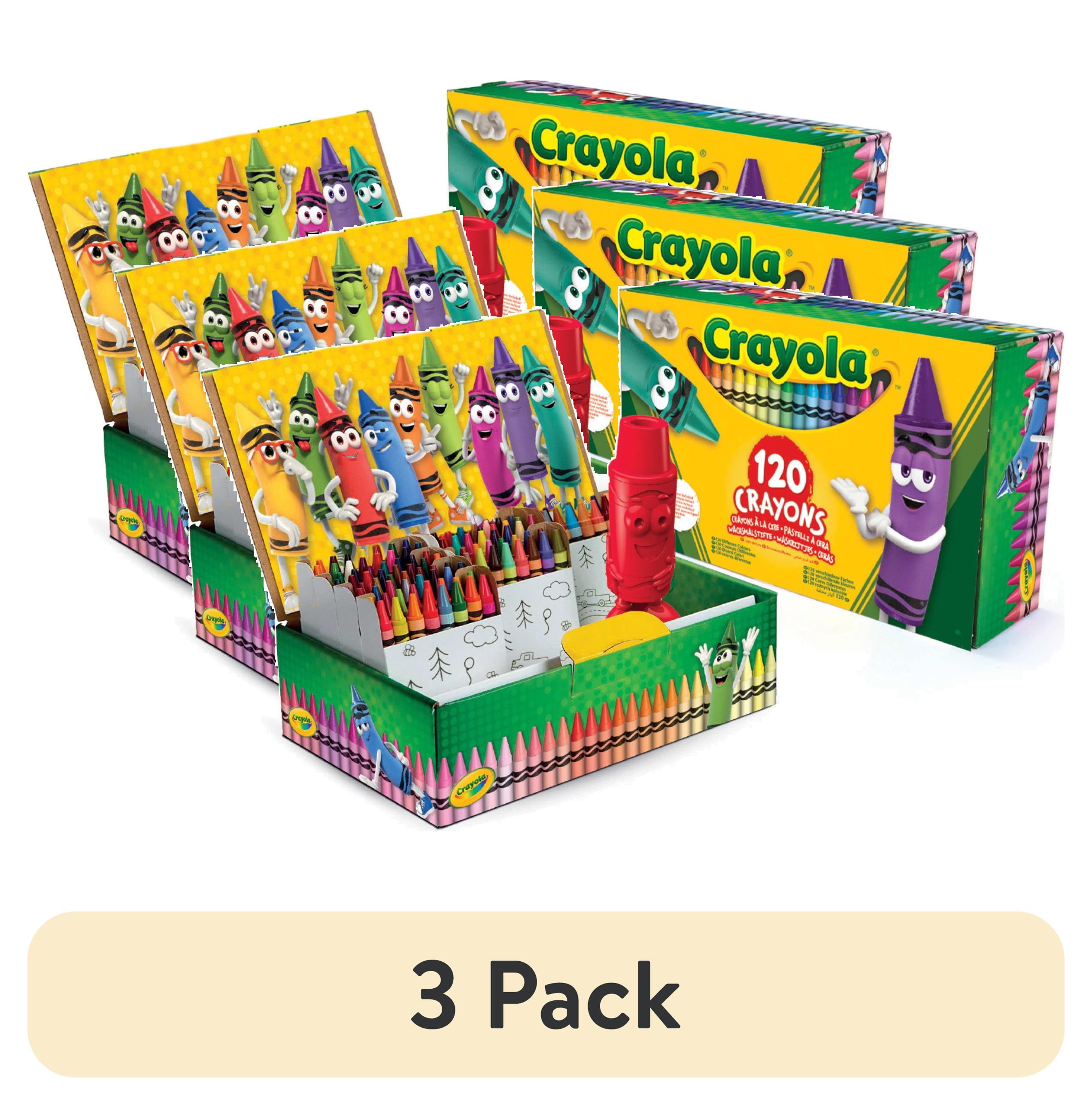 (3 pack) Crayola Giant Box of Crayons, 120-Colors - Walmart.com