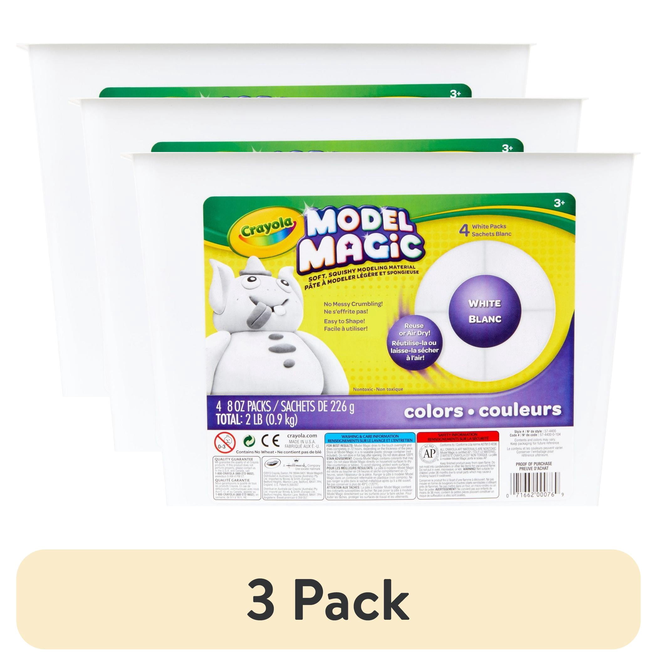 (3 pack) Crayola Model Magic 2 lb. Resealable Bucket, White, Modeling ...