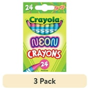 (3 pack) Crayola Neon Crayons, 24 Ct, Classroom Must Haves, Cute School Supplies, Arts & Crafts, Creative Gift for Teachers and Kids, Ages 3+