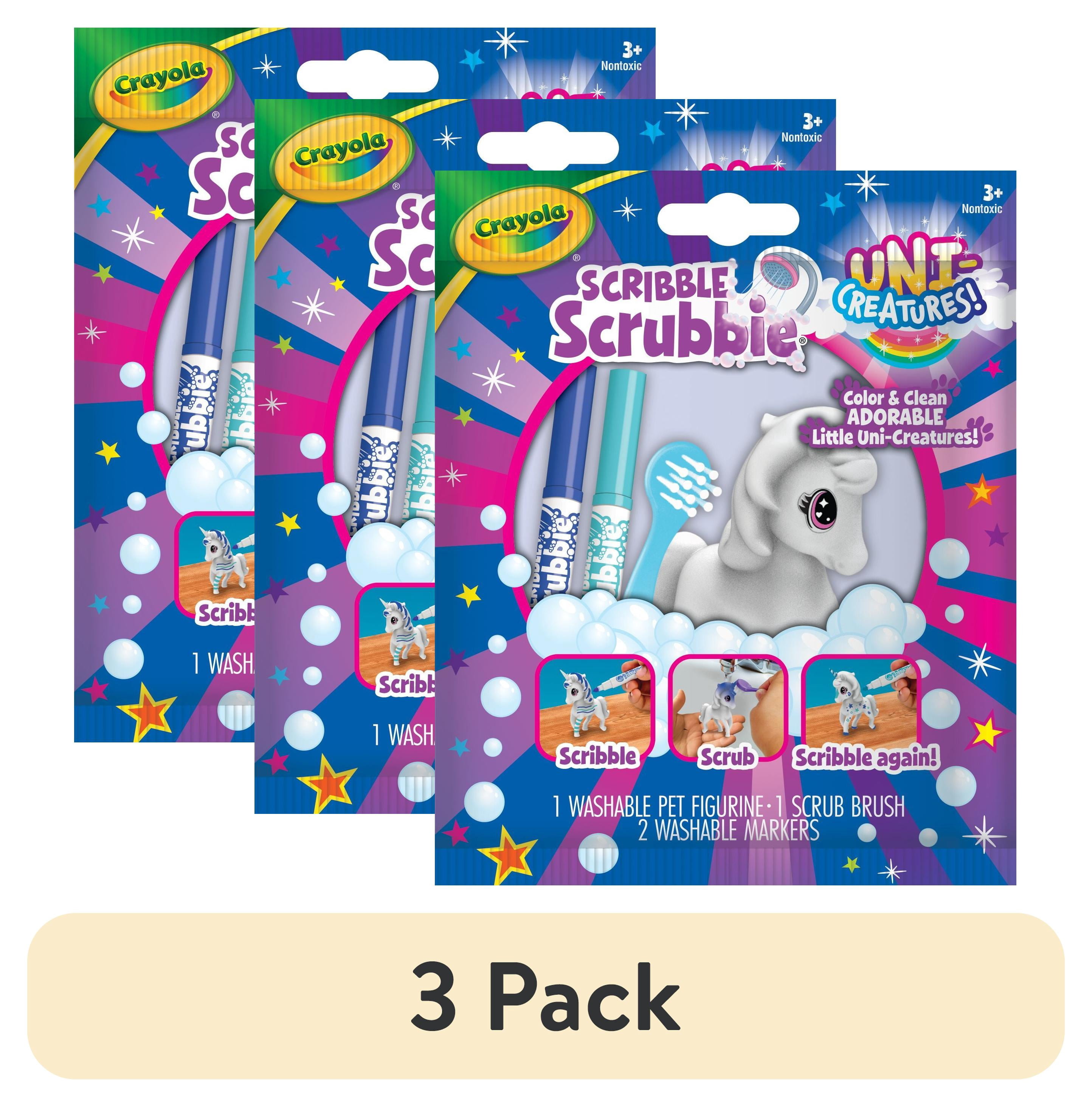 3 pack) Crayola Scribble Scrubbie Uni-Creature Pets, 1 Ct, Easter