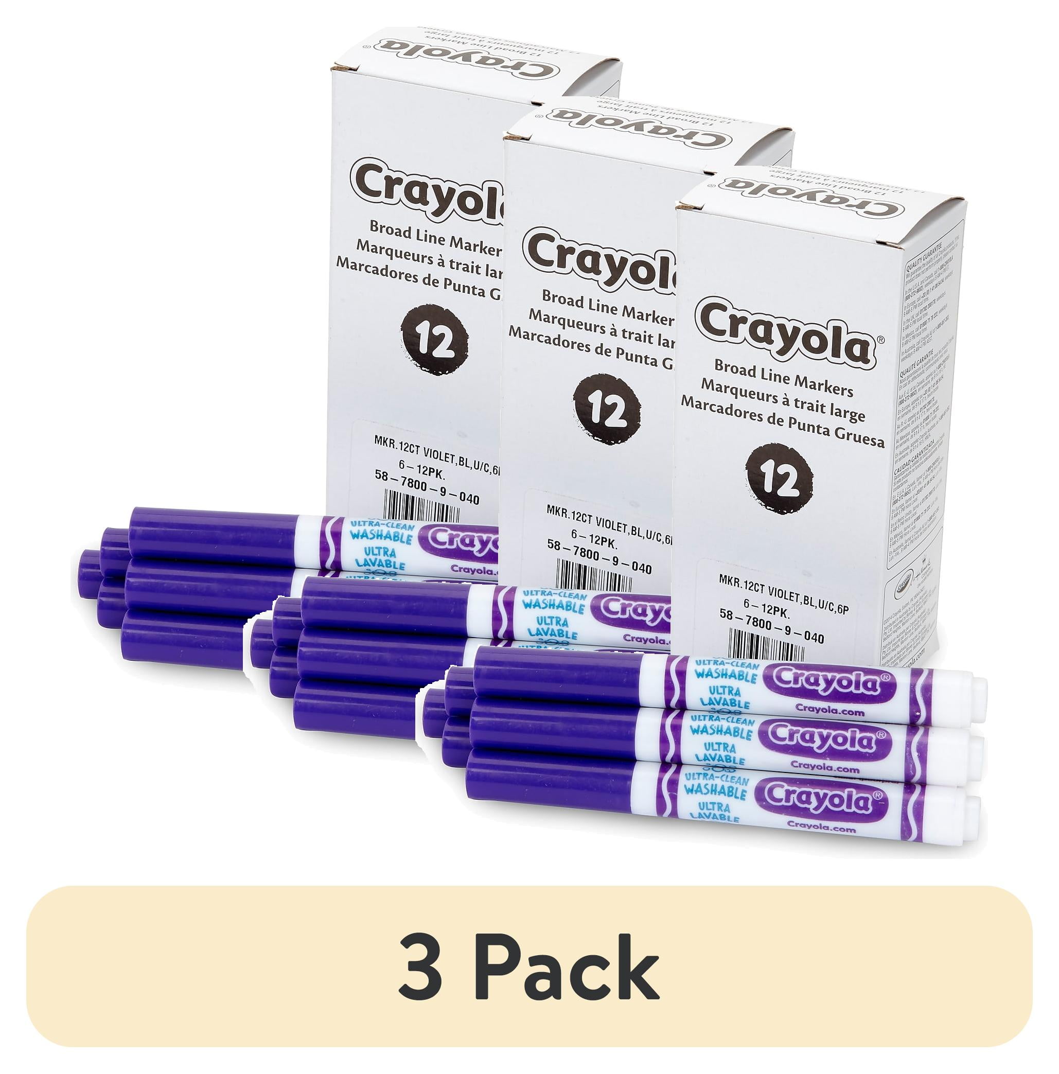 Crayola Ultra-Clean Washable Bulk Markers, Violet,