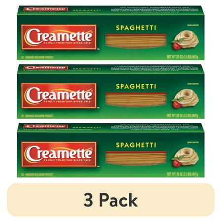 (3 pack) Creamette Spaghetti, 32-Ounce Box