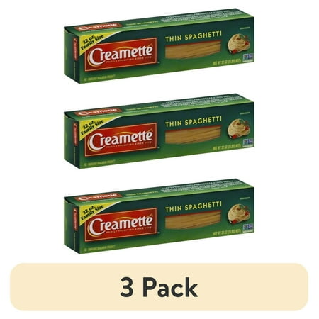 (3 pack) Creamette Thin Spaghetti, 32-Ounce Box