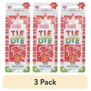 (3 pack) Create Basics 1 Color Tie Dye Kit, Red, Makes 4 fl oz