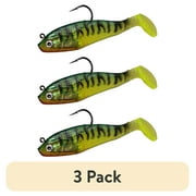(3 pack) Creme 3" Spoiler Shad Swim Bait Lure, Fire Tiger
