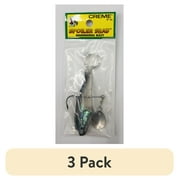 (3 pack) Creme 3" Spoiler Spin Shad Swim Bait Lure, Black