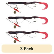 Crème Pre-Rigged Angle Worm Lure, Live Color