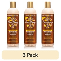 (3 pack) Creme of Nature Pure Honey Dry Defense Shampoo with Coconut Oil & Shea Butter, 12 fl oz