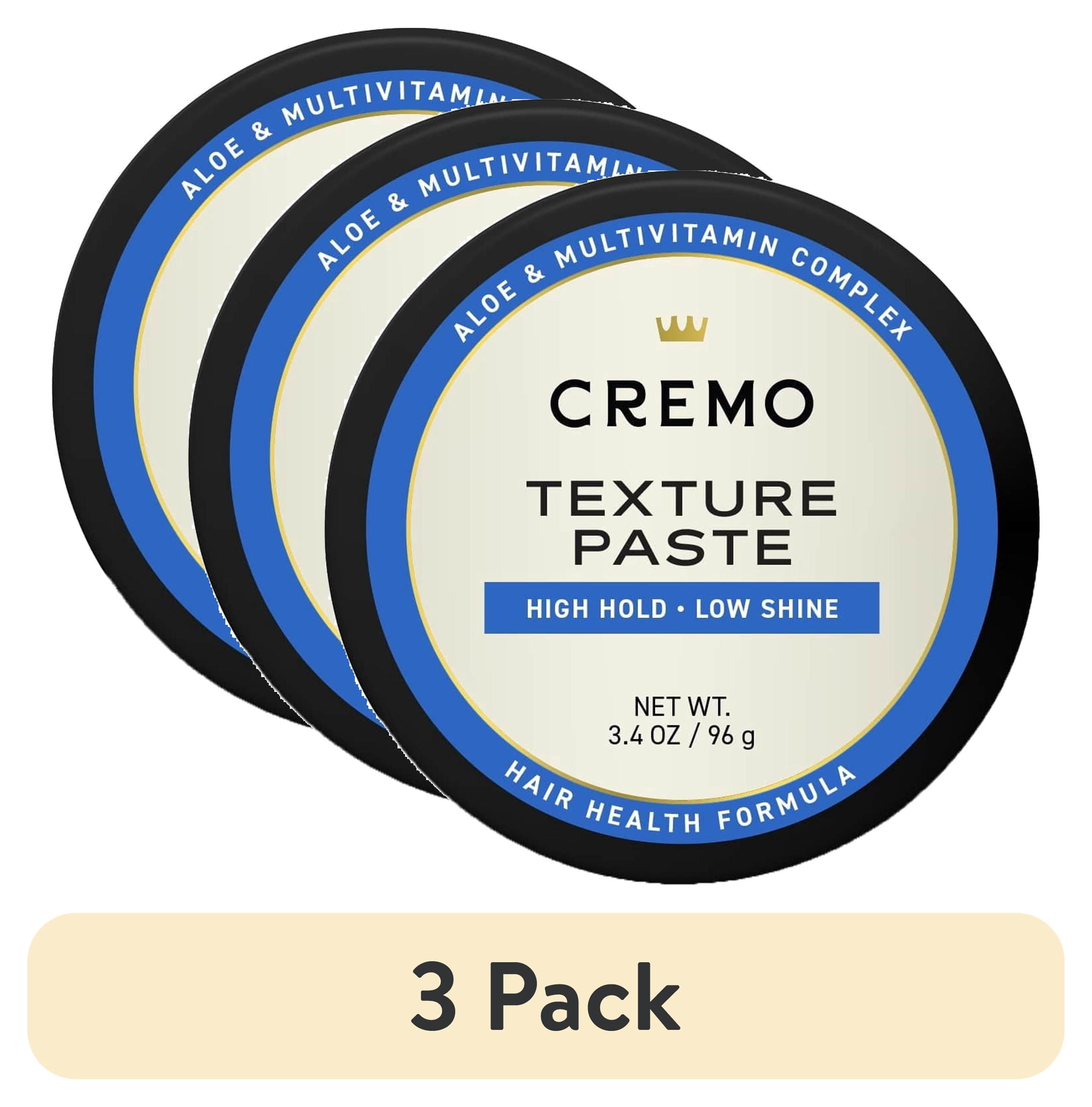 (3 pack) Cremo Barber Grade Hair Texture Paste for Men, 3.4 oz