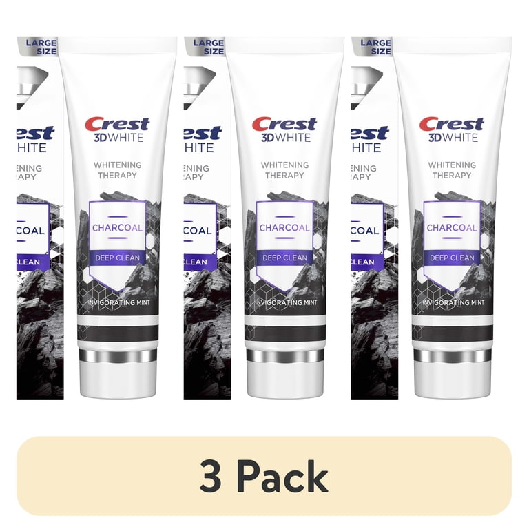 3 pack) 3D White Whitening Therapy Charcoal Deep Clean