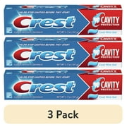 3 pack Crest Cavity Protection Toothpaste Gel, Cool Mint, 5.7 oz