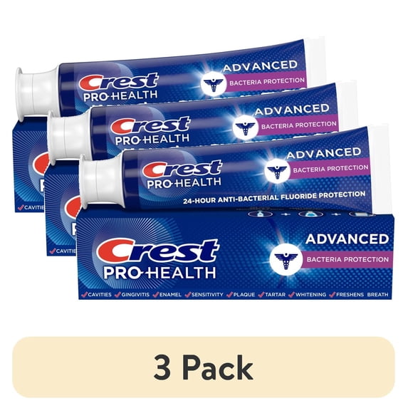 (3 pack) Crest Pro-Health Advanced Bacteria Protection Toothpaste, 5.1 oz.