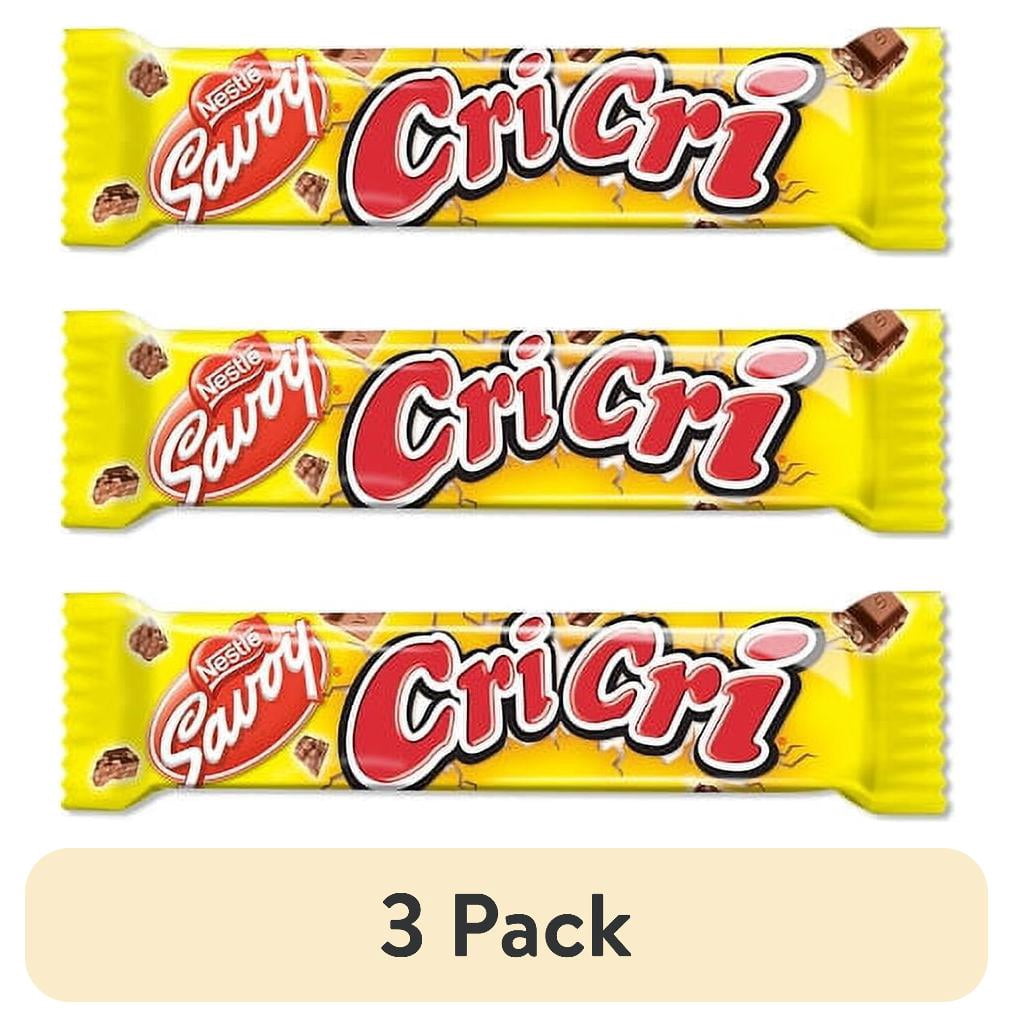 (3 pack) Cri Cri Chocolate with Rice Snack Crackers by OVERSEAS LLC, 10.5 oz
