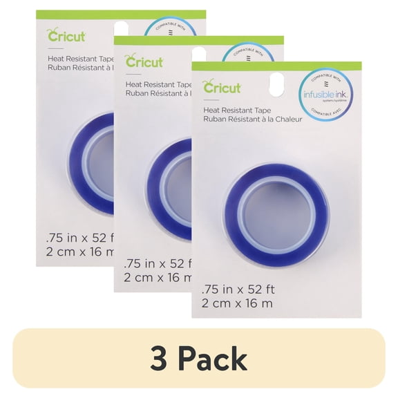 (3 pack) (3 pack) Cricut® Heat Resistant Tape, 0.78 x 624, Blue