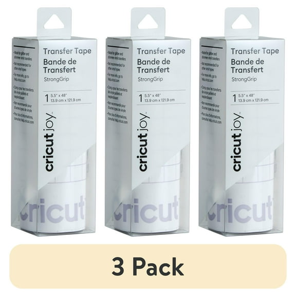 (3 pack) Cricut Joy™ StrongGrip Transfer Tape, 5.5" x 48"