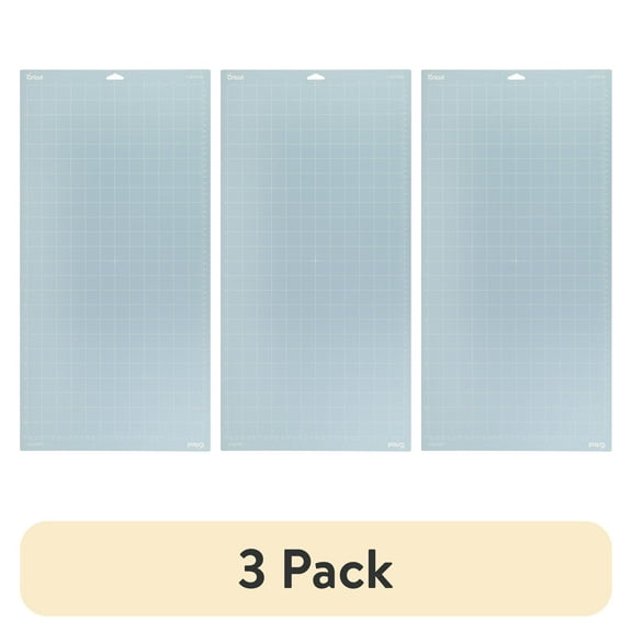 (3 pack) Cricut LightGrip Machine Mat, 12 in x 24 in, Blue