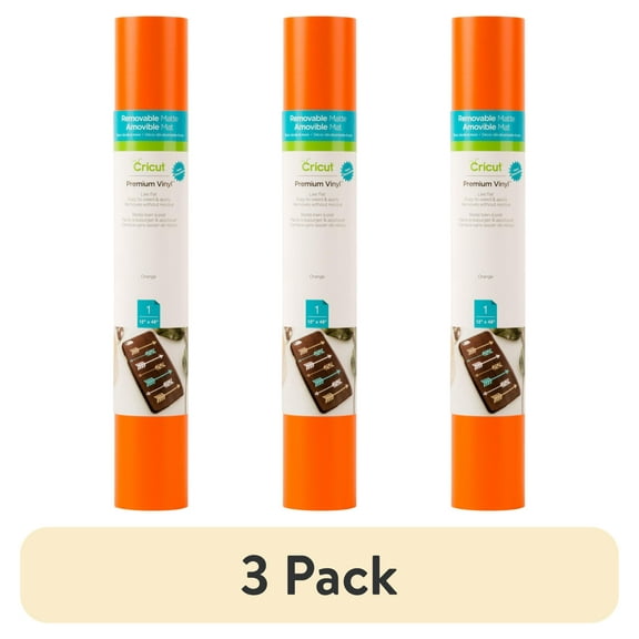 (3 pack) Cricut Premium Vinyl Removable, 12" x 48"
