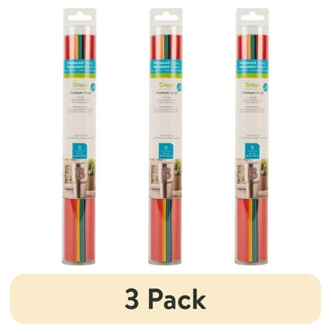(3 pack) Cricut® Premium Vinyl™ Sampler, Brights – Permanent, 12" x 48"